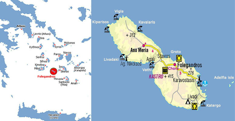 Mappa Folegandros